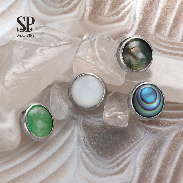 Titanium ASTM F-136 piercing jewelry SafePins