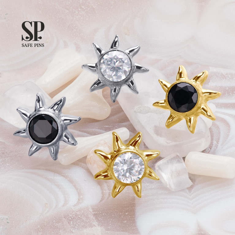 Titanium ASTM F-136 piercing jewelry SafePins