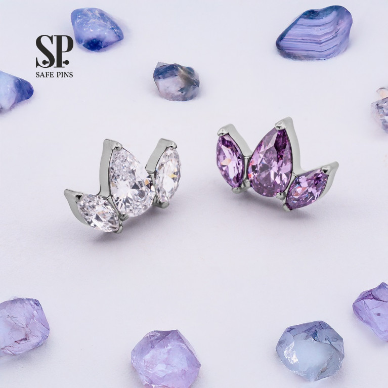 Titanium ASTM F-136 piercing jewelry SafePins