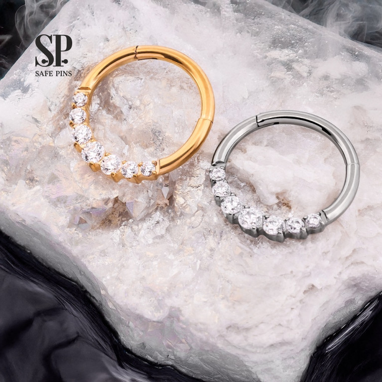 Titanium ASTM F-136 piercing jewelry SafePins